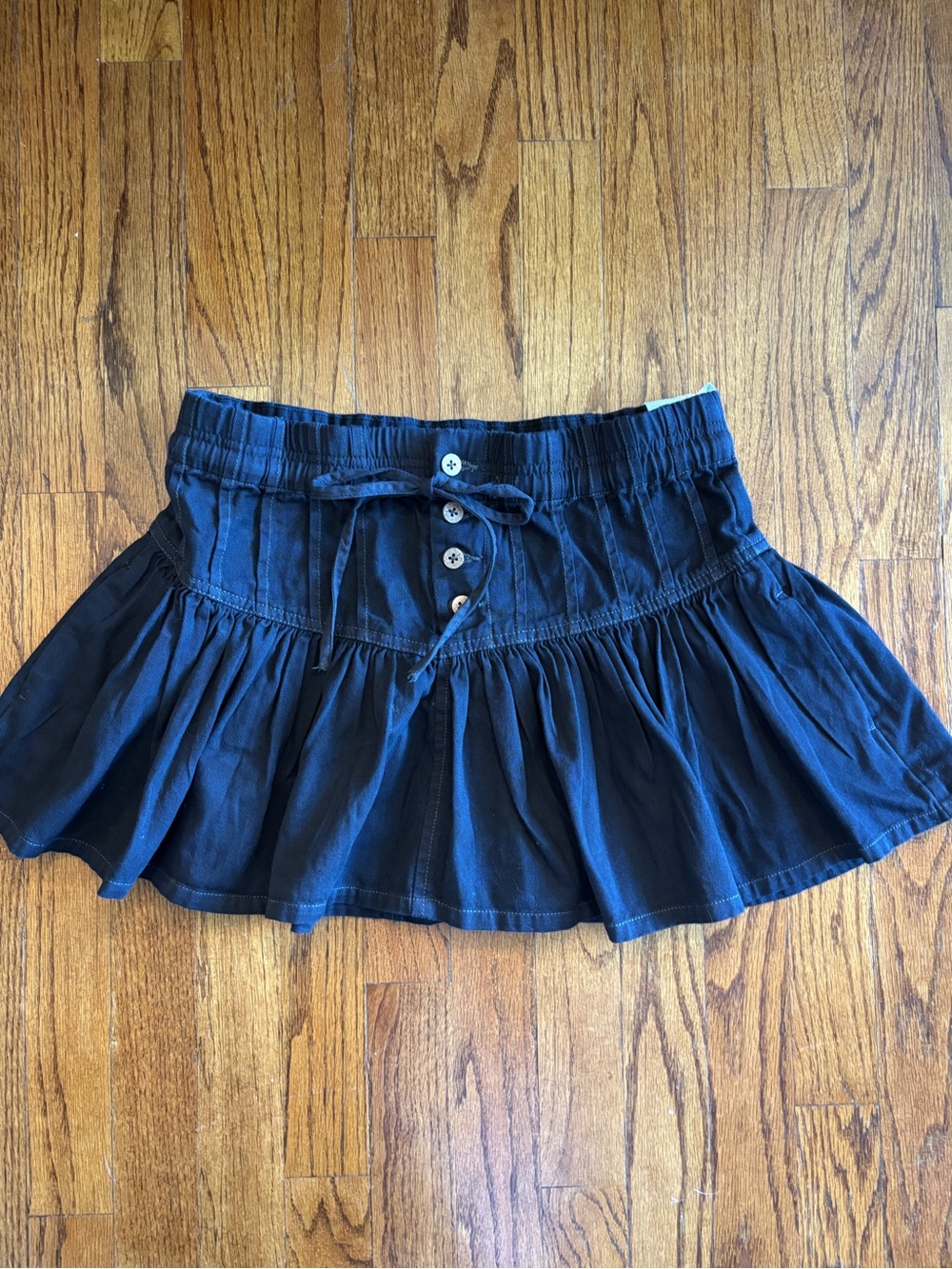 This Free People x We The Free Roselle Denim Mini Skirt